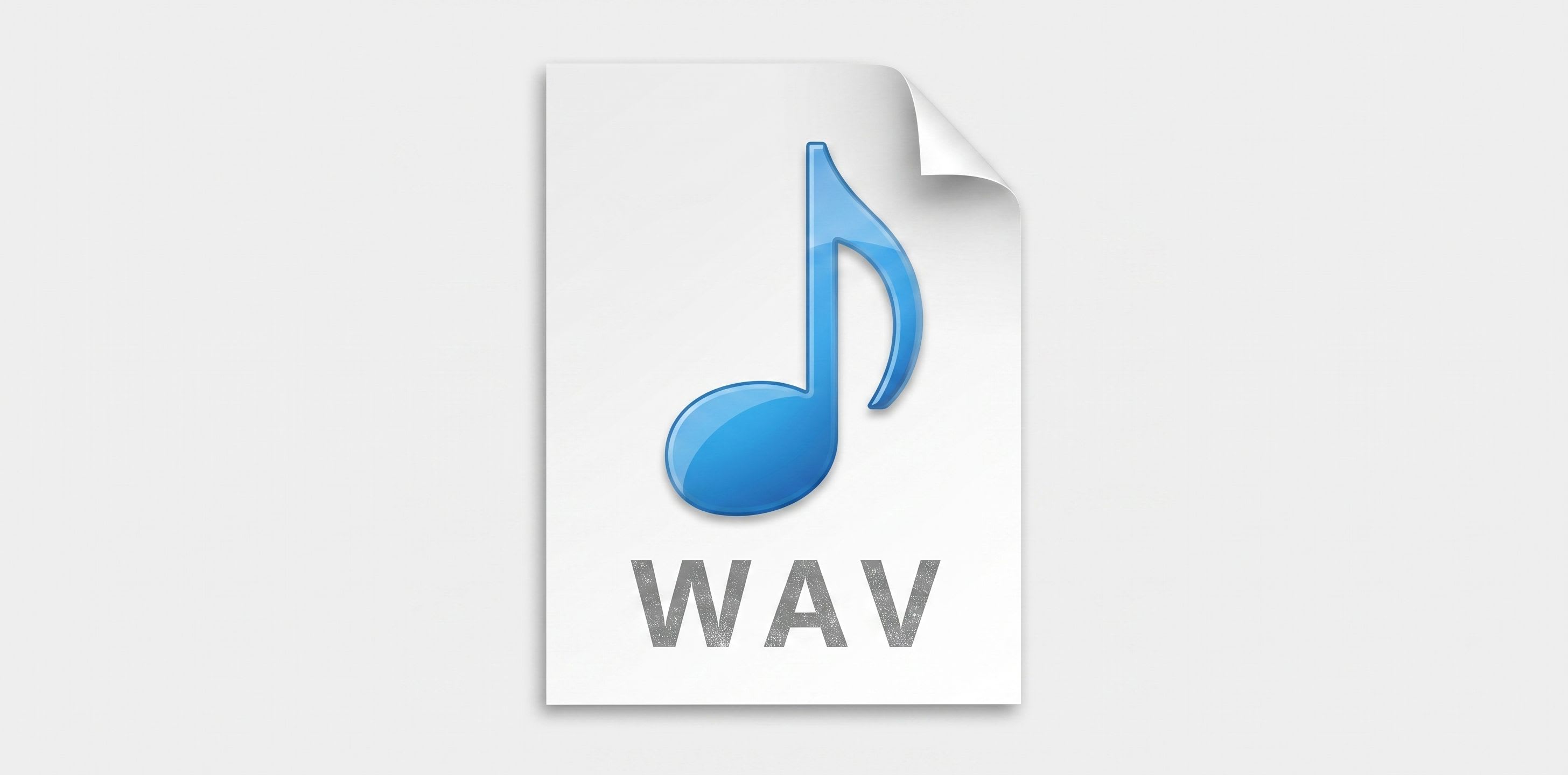 Iconic icon of WAV files in older Microsoft Windows versions.