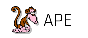 APE audio format's Logo. One of the reasons that caused this audio format to be famous was its logo.