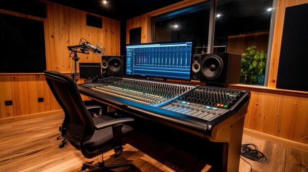 Picture of Recording studio. 