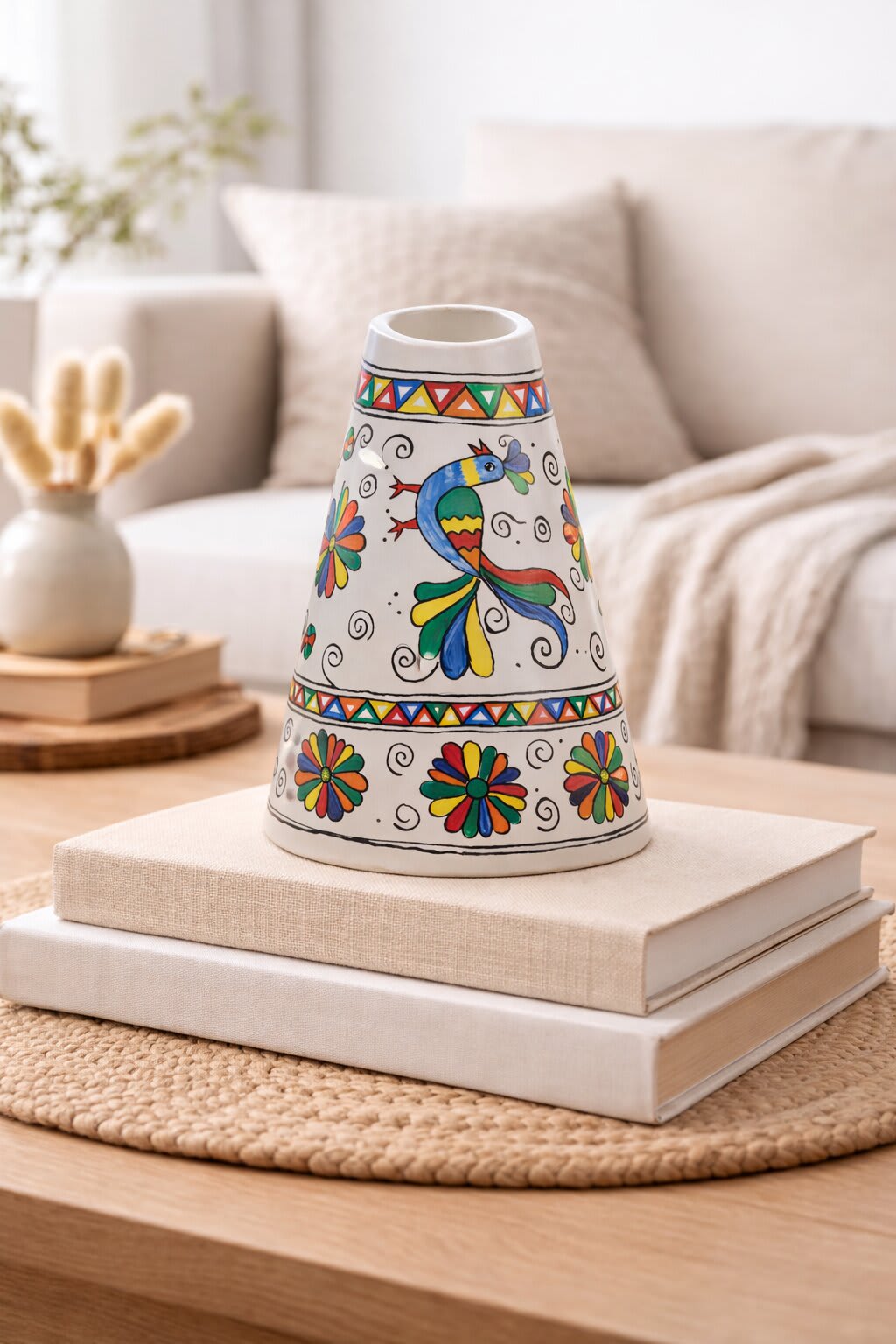 Hand-Painted Vase