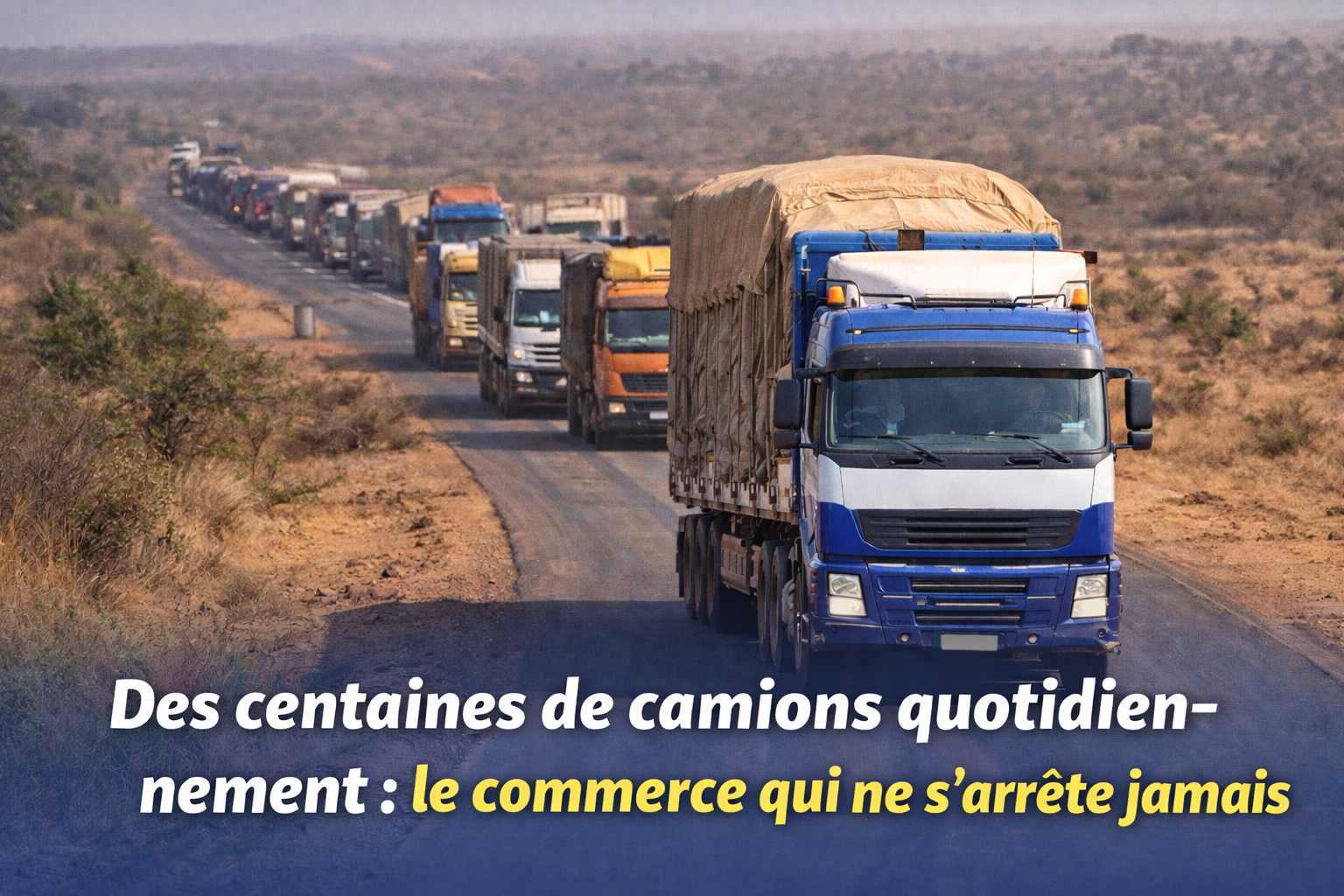 Des centaines de camions quotidiennement : le commerce qui ne s'arrête jamais