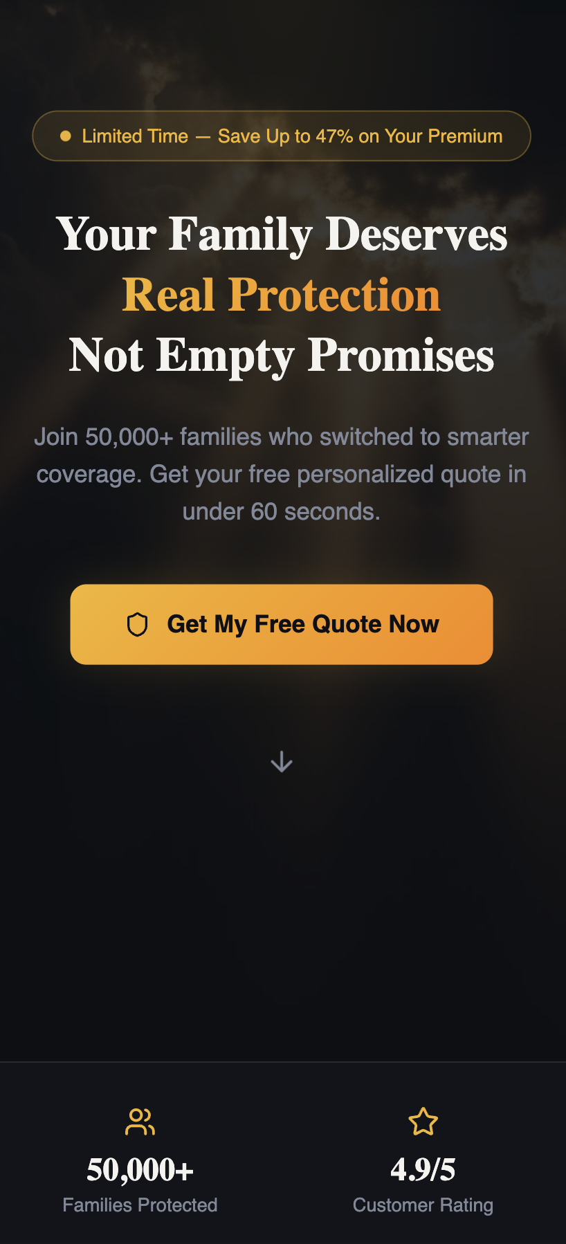 Example hero section