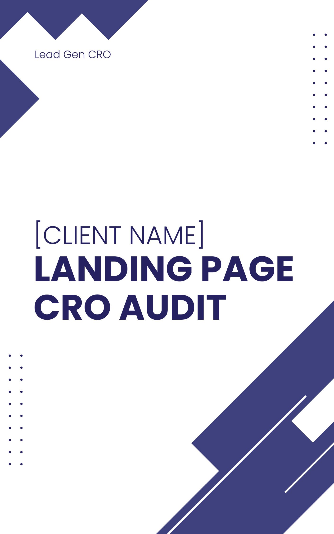 Written CRO Audit
