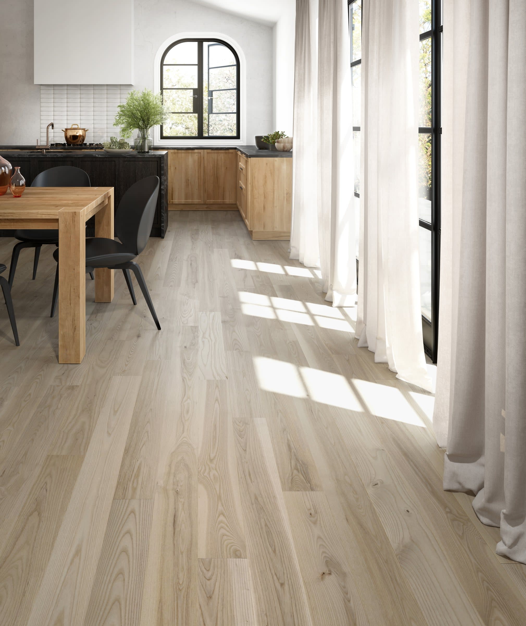 Mercier Atmosphere Distinction Solid White Ash Matte-Brushed 4.25" x 83" RL - 19mm