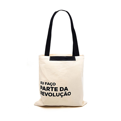 Uma Ecobag com alça preta