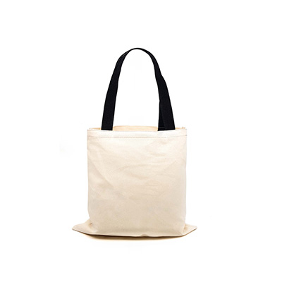 Uma Bolsa de algodão com a alça preta