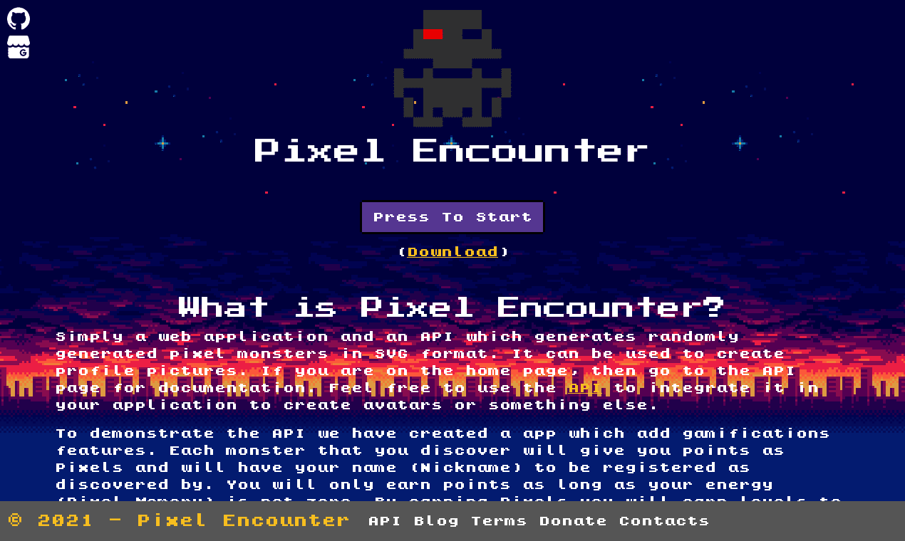 Pixel encounter web application api resource fyi