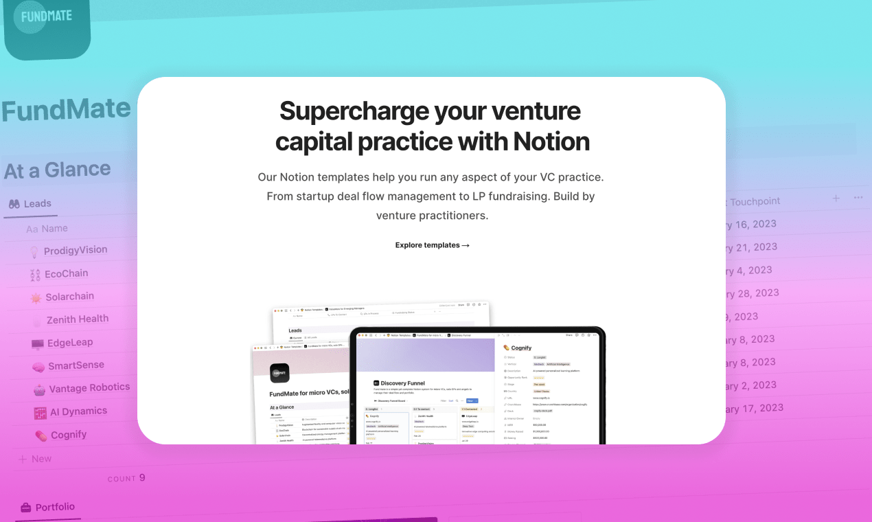 NotionVC.com - Notion Templates for Venture Capital