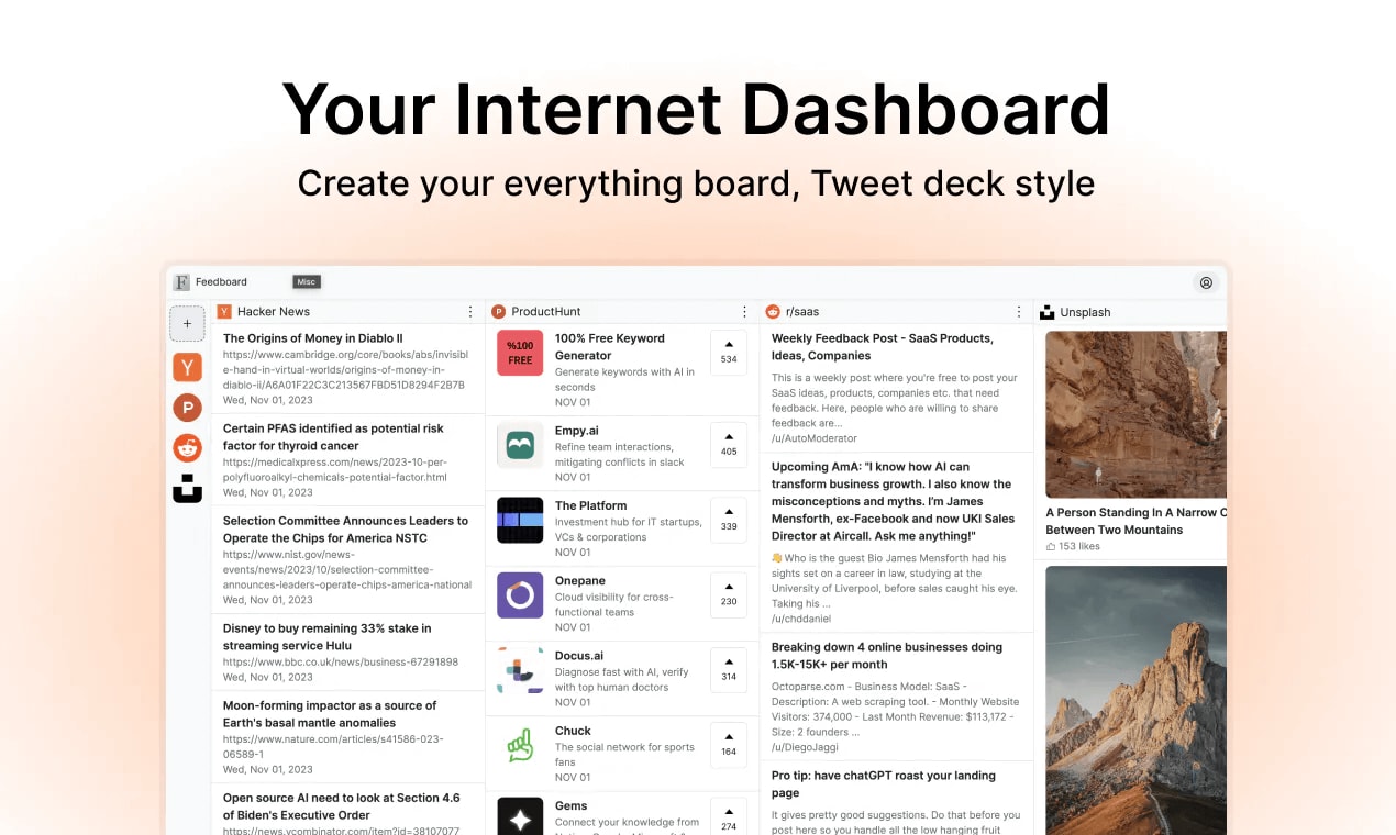 Feedboard - All the feeds you don’t want to miss.