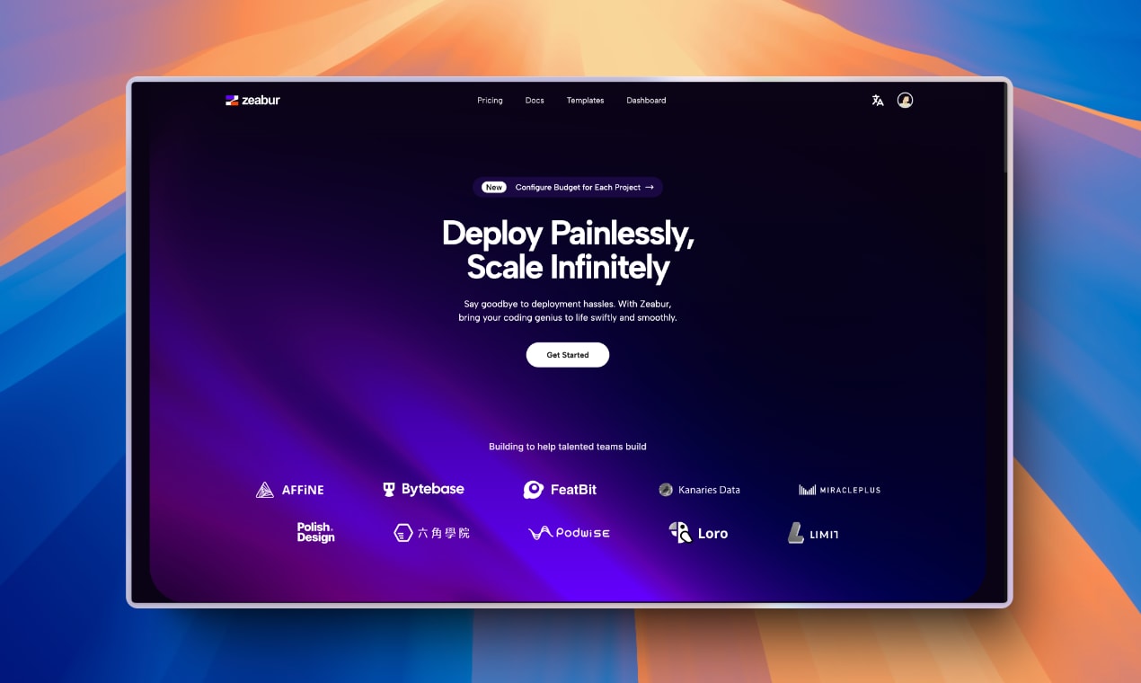 Zeabur - Deploy Painlessly, Scale Infinitely | Resource.fyi