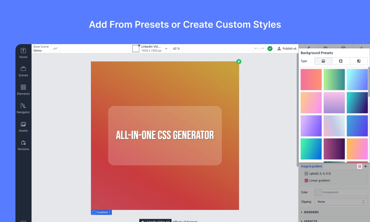 All-in-One CSS Generator - Drag & Drop to generate CSS & GSAP ...