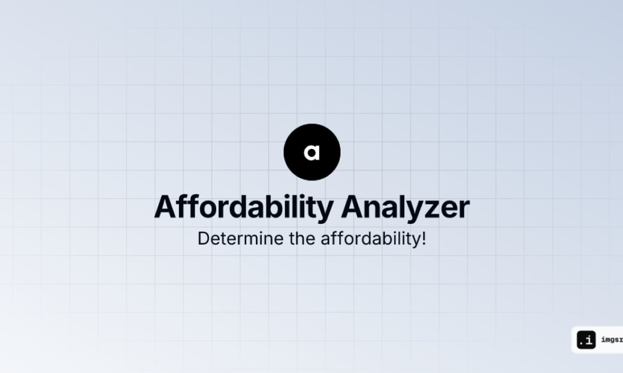 Affordability Counter - Simple tool to guide you for your purch ...
