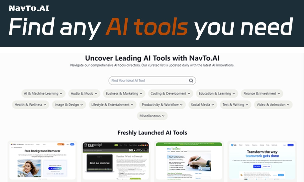 NavTo.AI - Uncover Leading AI Tools with NavTo.AI | Resource.fyi