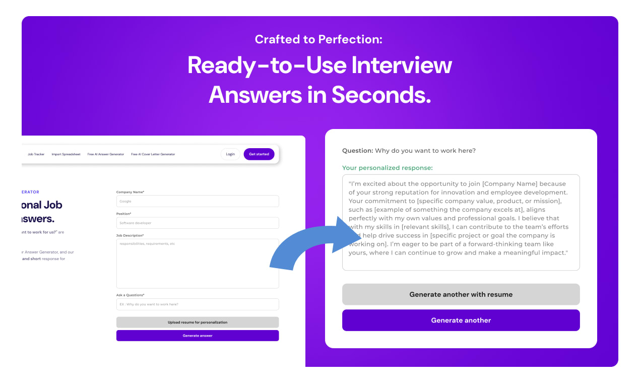 Interview Answer Generator - Ready-to-Use Interview Answers | Resource.fyi
