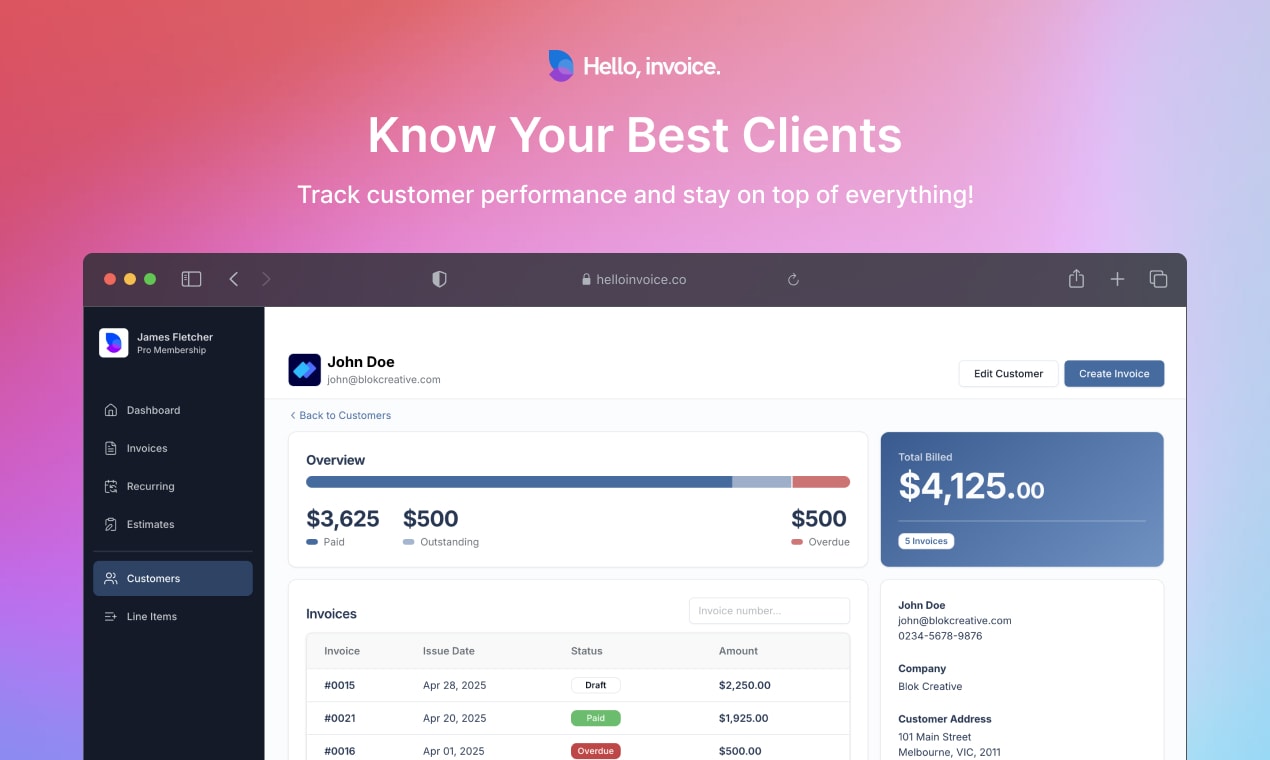 Hello Invoice - Smart, modern invoicing for freelancers | Resource.fyi