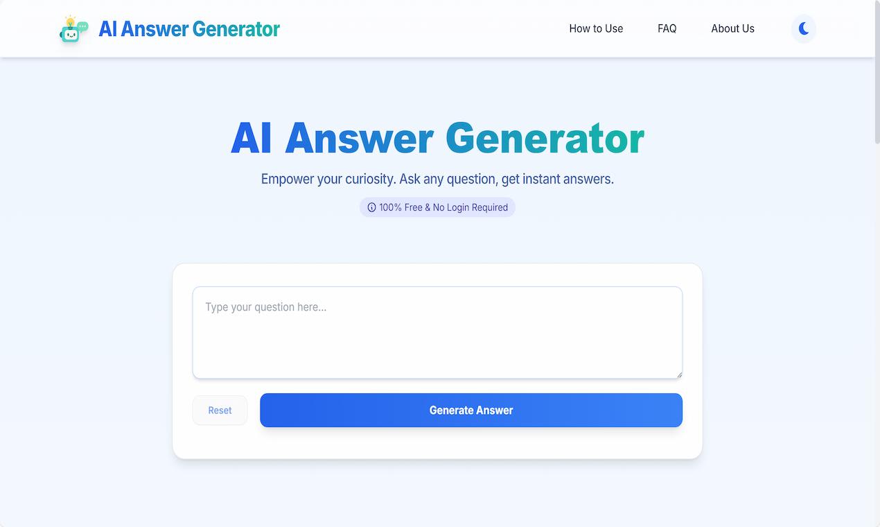 AI Answer Generator - Ask any question, get instant answers. | Resource.fyi