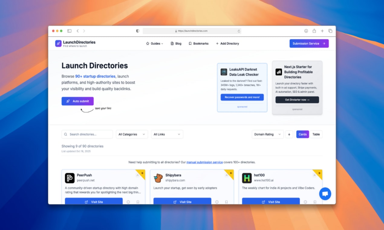 LaunchDirectories - All-in-One Launch Directory | Resource.fyi