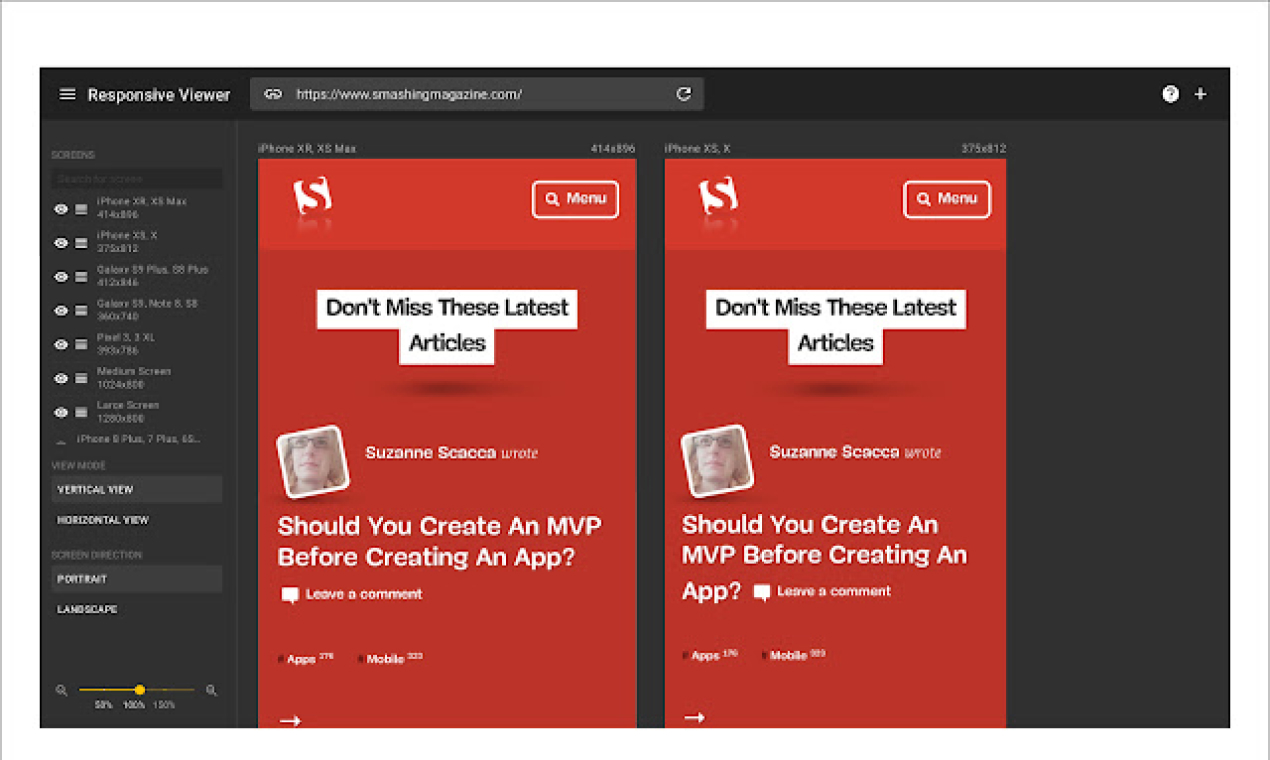 Responsive viewer show multiple screens once resource fyi