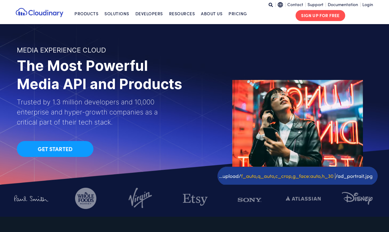 Cloudinary - image and Video Upload, Storage, Optimization, and CDN ...