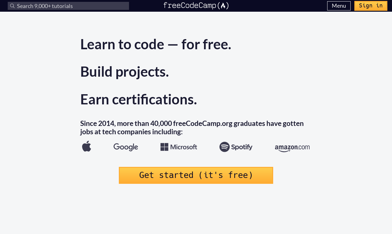 Freecodecamp learn to code for free resource fyi