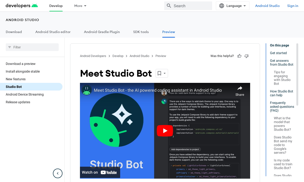 Android Studio Bot - AI Coding Assistant | Resource.fyi