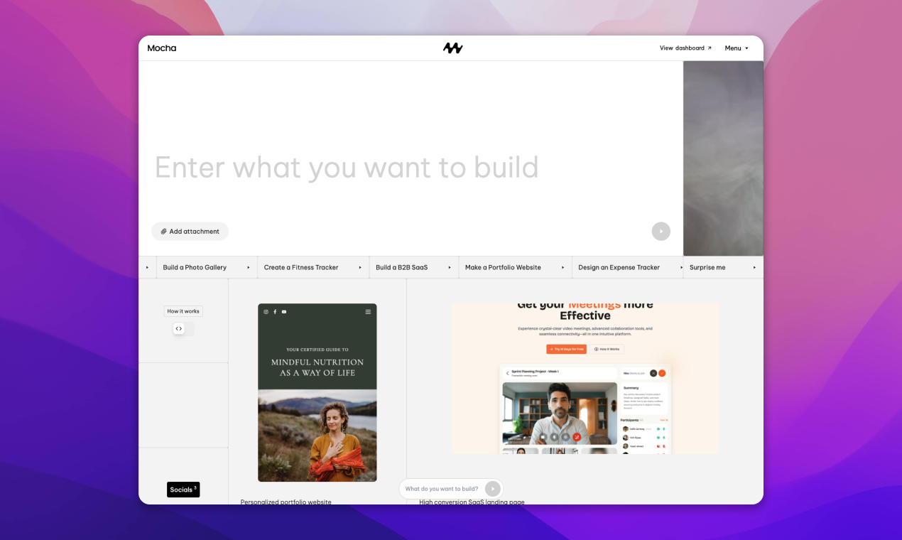 Mocha Bot Mocha - AI app builder | Resource.fyi