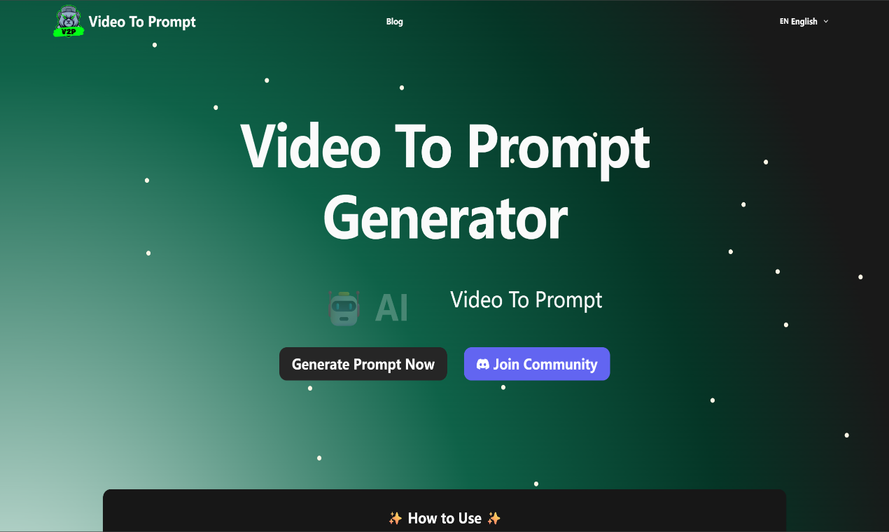 Making Prompt Video Animation Video To Prompt - Free Video to AI Prompt Generator | Resource.fyi