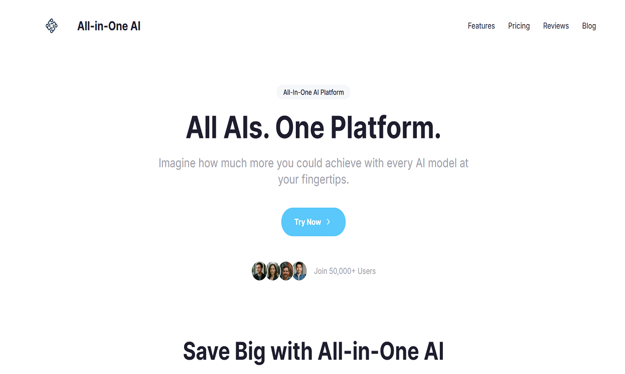 One Ai Platform All-in-One AI - All AIs. One Platform. | Resource.fyi