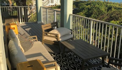 back porch overlooking gulf