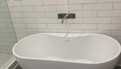 modern bathtub