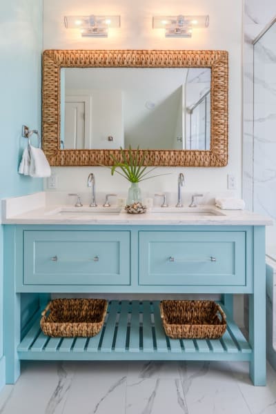 Bathroom storage cabinet with minimalist design