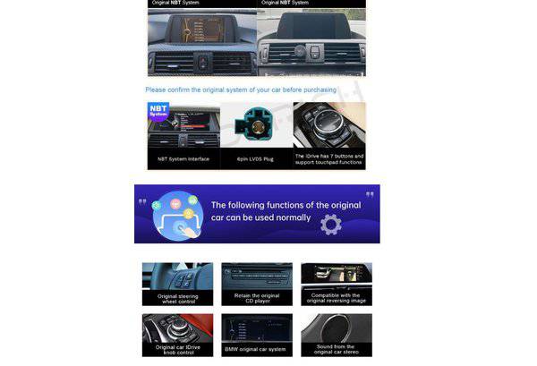 BMW 3 & 4 Series 10.25 Android Navigation Touch Screen with Carplay/Android Auto