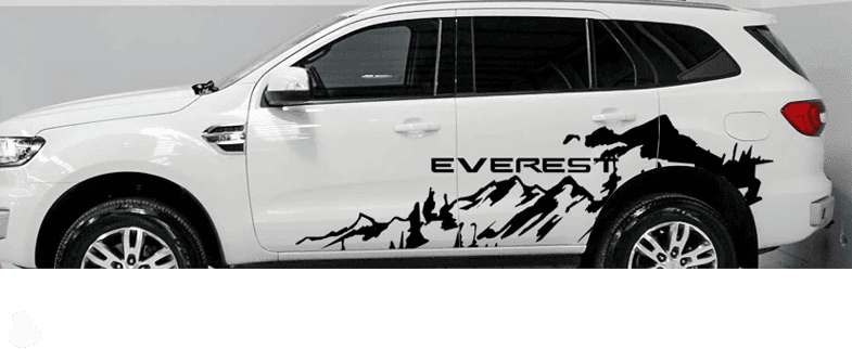 Ford Everest Vinyl Sticker Black