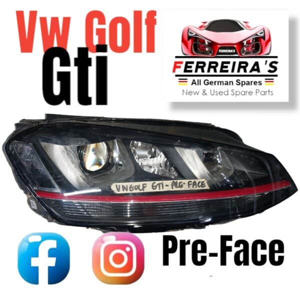 vw golf gti headlight