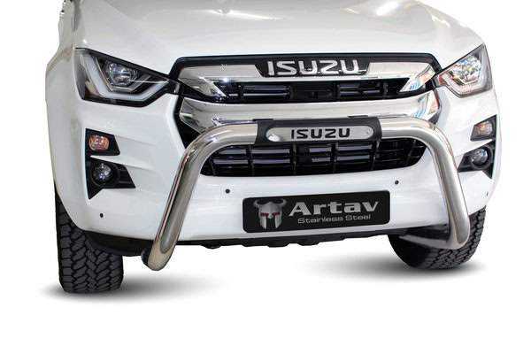 Isuzu DMAX pdc Nudge Bar 2022+ Stainless 1600098T ( Fits Gen6 & Gen7)