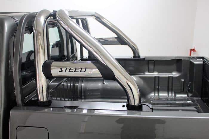 Steed 5 & 5E Sports Bar w Oval Side Plates Stainless (Fits all Models - DC & SC) 2019+ 72052T