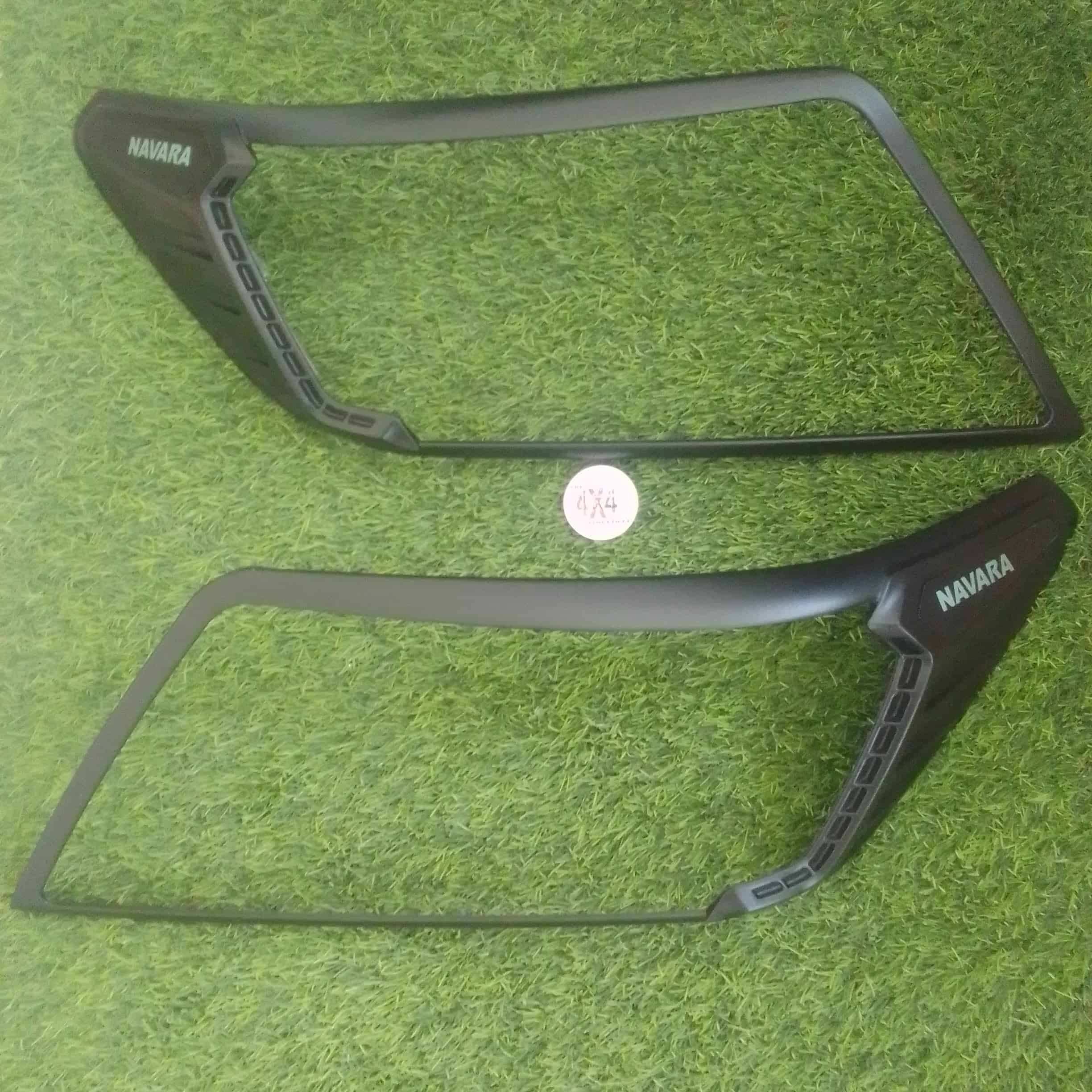 Nissan Navara D23 facelift headlight covers matt black