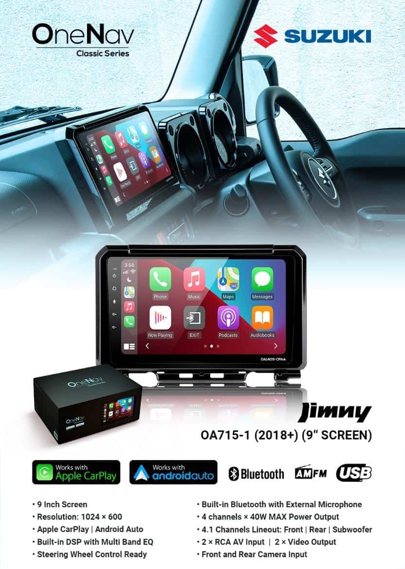 OneNav Classic Series Suzuki Jimny (2018+) OA715-1