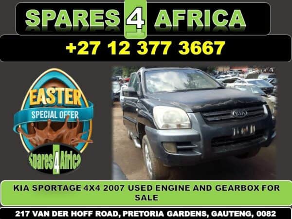 Kia Sportage 4x4 2007 used engine and gearbox for sale