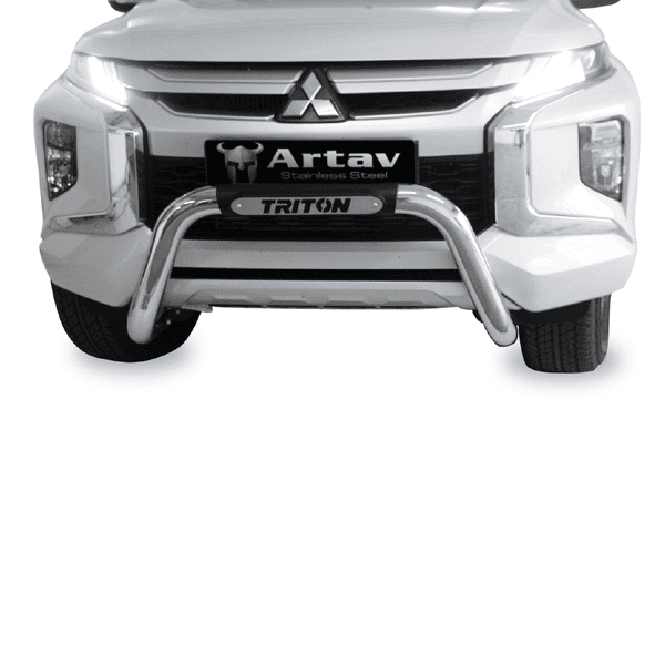 Mitsubishi Triton L200 Facelift Low Nudge Bar Stainless 2019+ 30070T