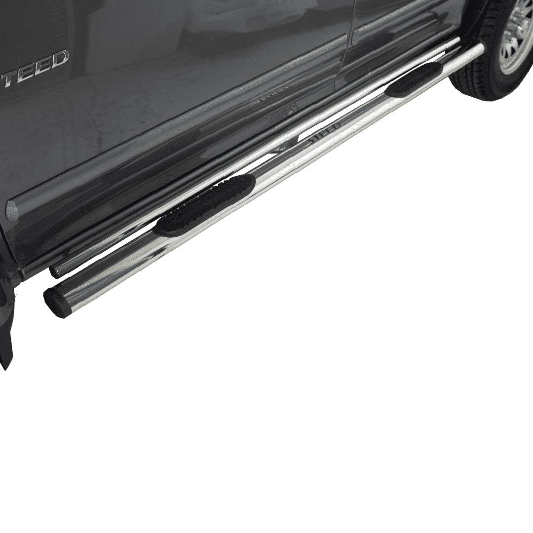 Steed 5 & 5E Double Tube Oval Side Steps Stainless (Fits all DC Models) 2019+ 72053T