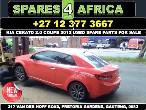 Kia Cerato 2.0 Coupe 2012 stripping for spares and parts