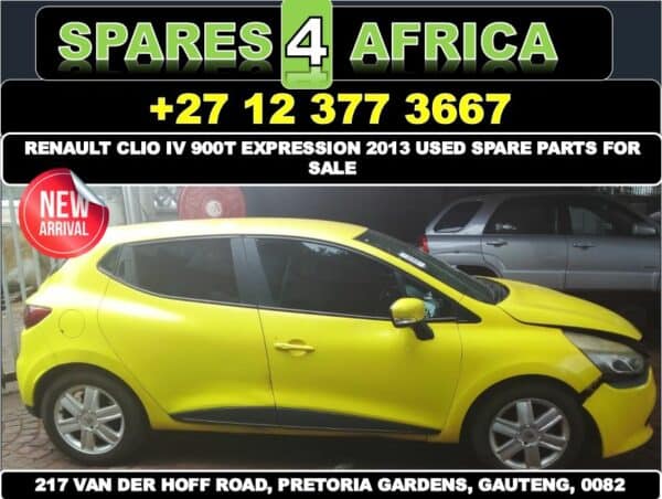 Renault Clio IV Expression 2013 stripping for spares and parts