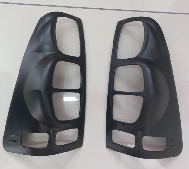 Isuzu Dmax 2002 - 2012 matte black tail light trims