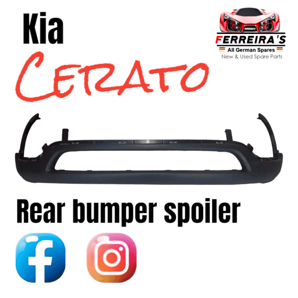 kia cerato rear bumper spoiler