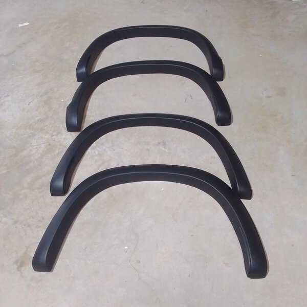 Mitsubishi Triton 2019 - 2021 MQ Slimline fender flares.Matt black.