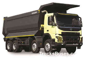 Volvo - Truck with crane - FMX 460 8x4 tridem - Number of axles 4 [43080]