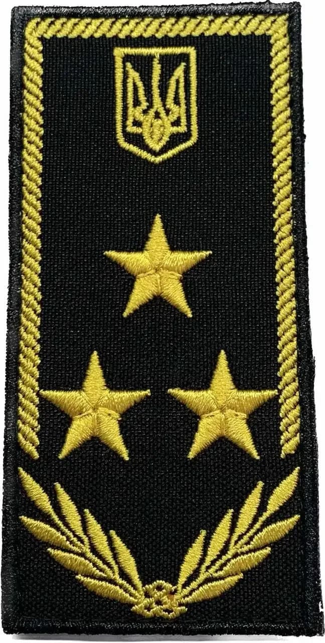 Погон Радник митної служби 1 рангу (нитка жовта, на липучці)