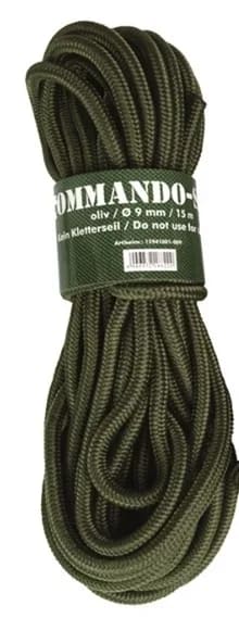 Mil-Tec Lina Commando Sail 9mm 15m Oliwkowy
