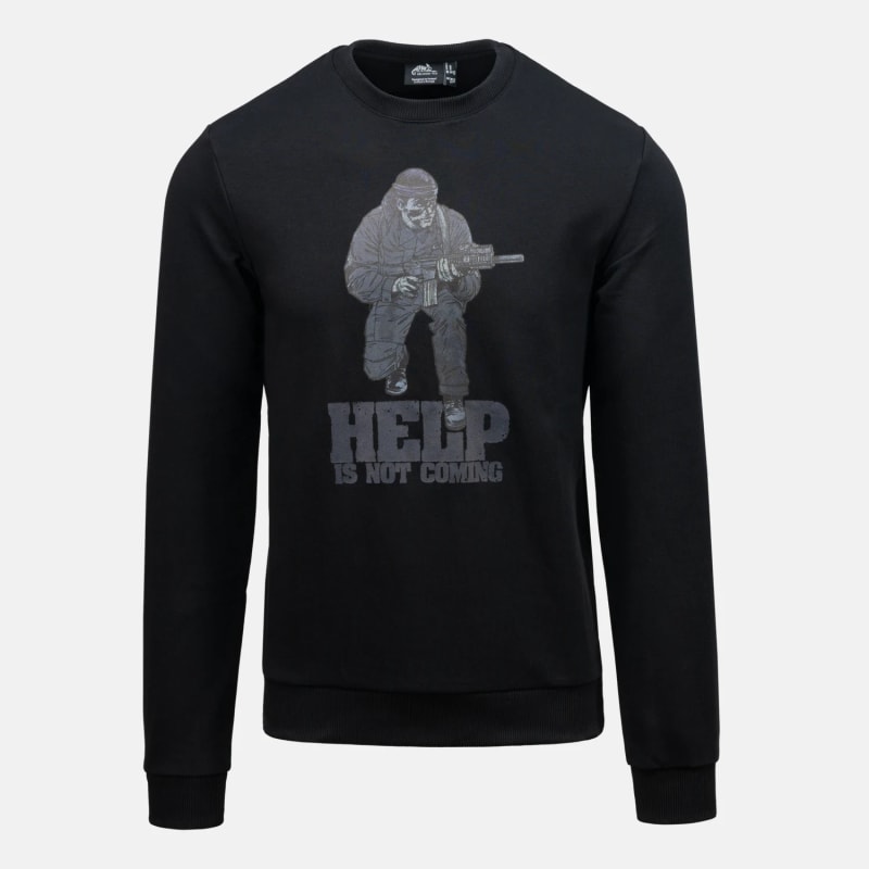 Світшот Helikon-Tex Help Is Not Coming — чорний